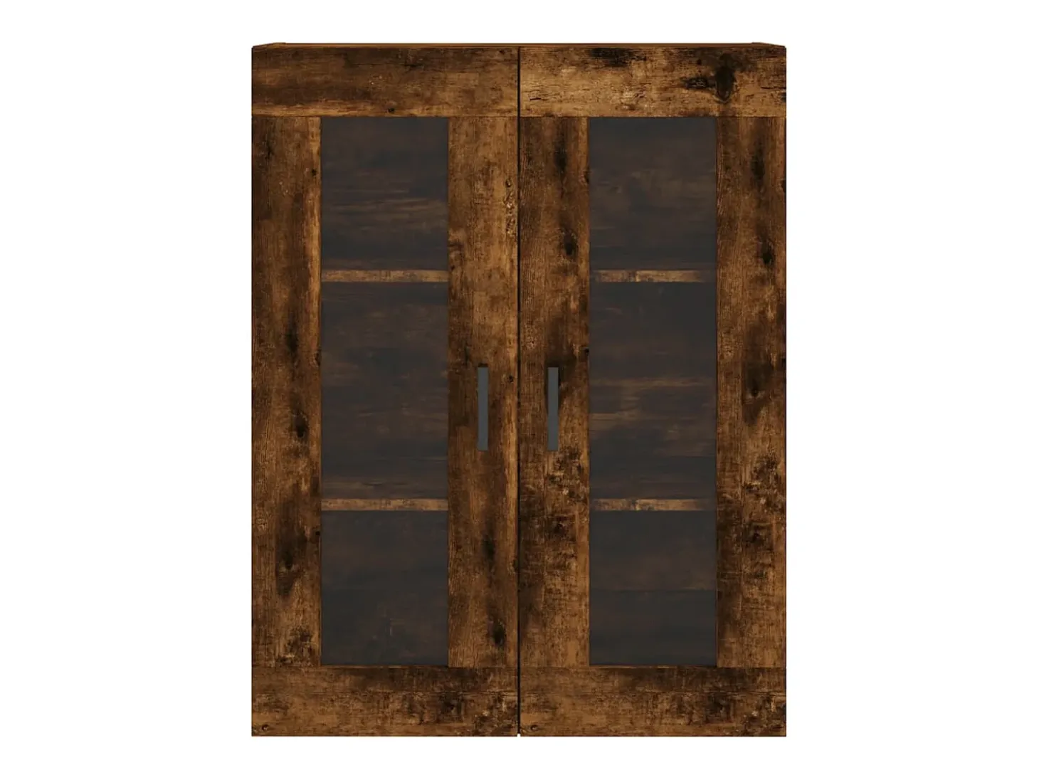 Aparador alto madera contrachapada roble ahumado 69,5x34x180 cm