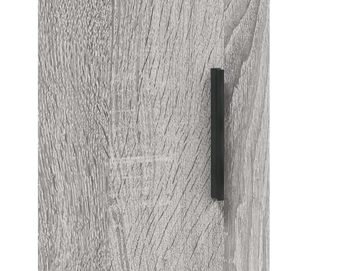 Aparador alto madera contrachapada gris sonoma 69,5x34x180 cm