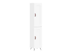 Aparador alto madera contrachapada blanco 34,5x34x180 cm ES74515