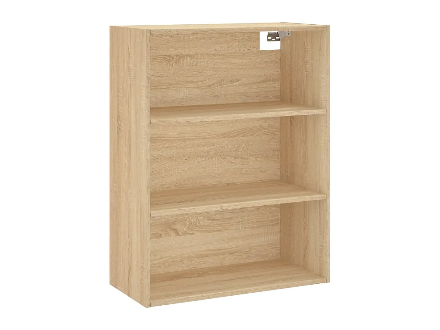 Aparador alto madera contrachapada color roble 69,5x34x180 cm ES79343