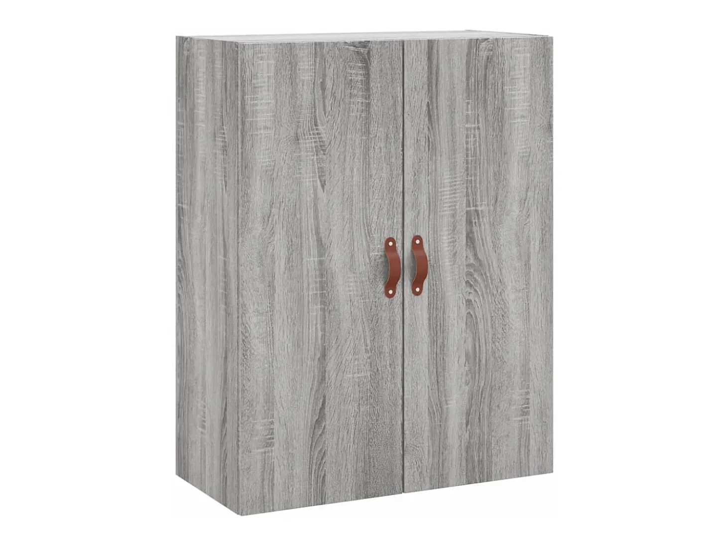 Aparador alto madera contrachapada gris sonoma 69,5x34x180 cm