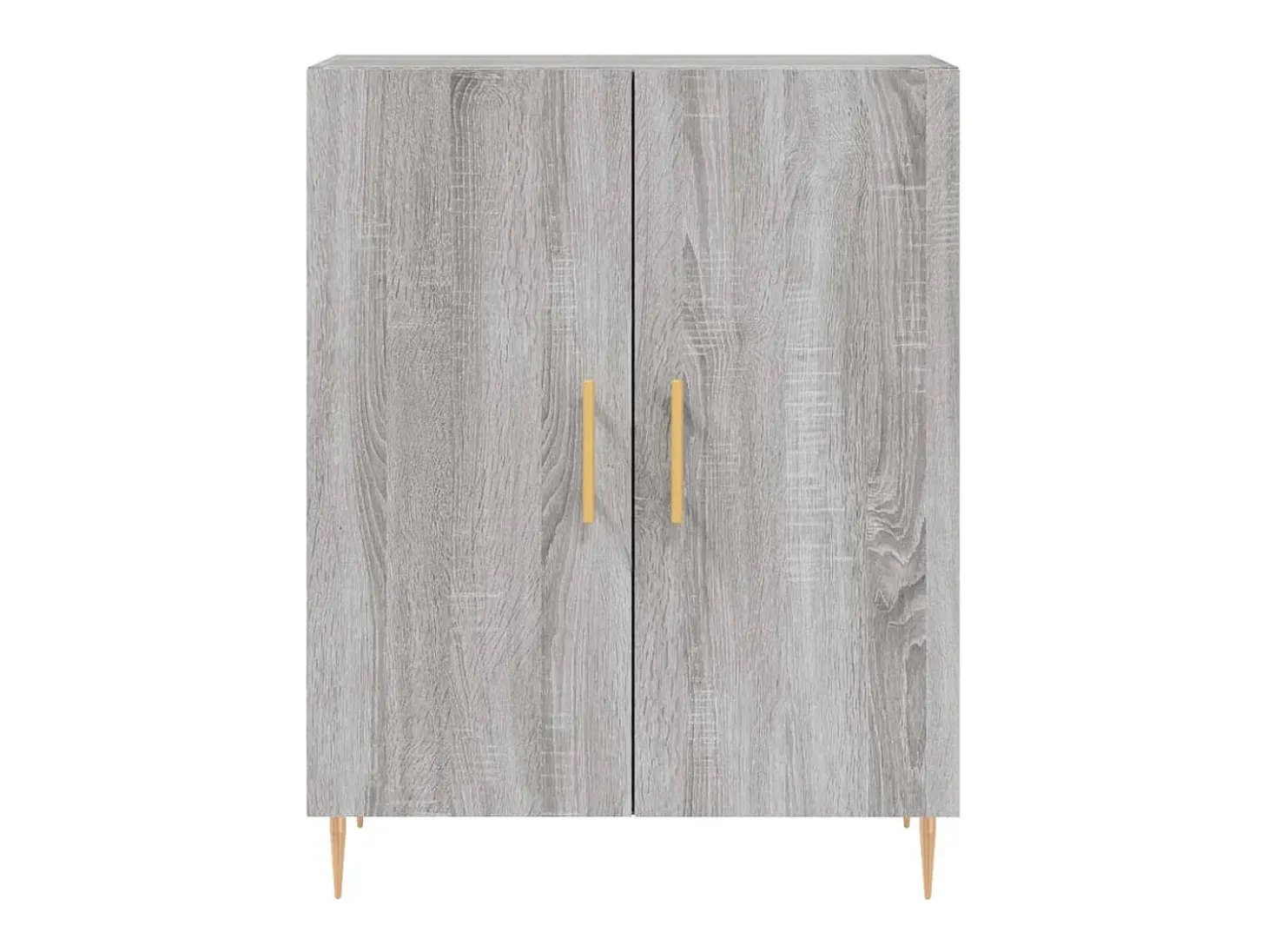 Aparador alto madera contrachapada gris sonoma 69,5x34x180 cm