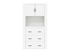 Aparador alto madera contrachapada blanco