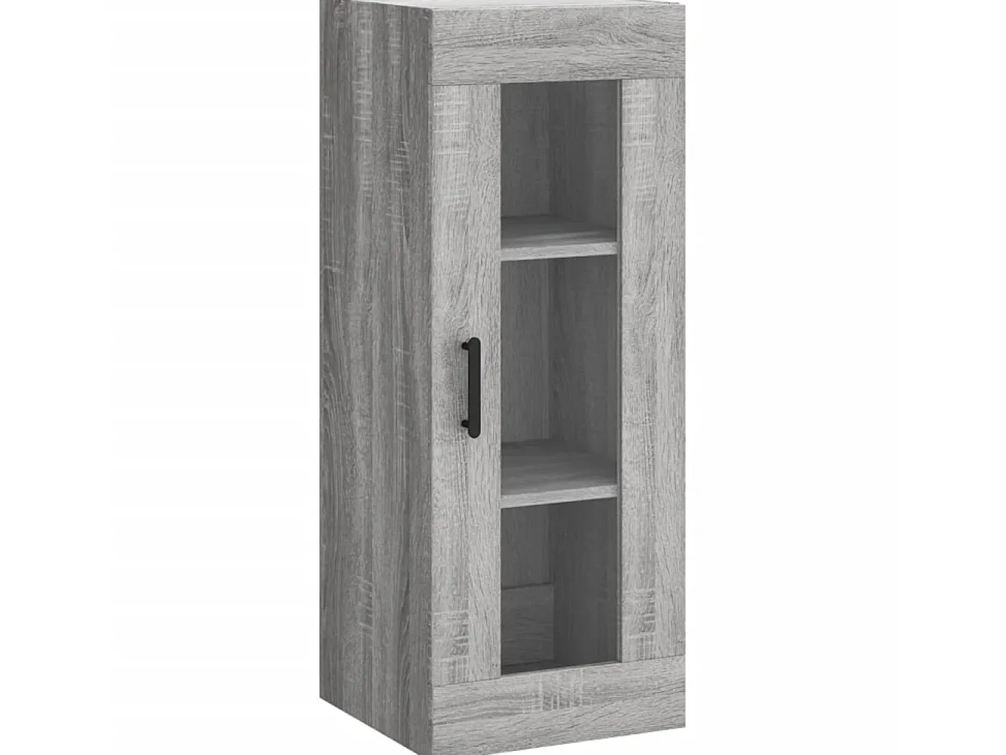 Aparador alto madera contrachapada gris Sonoma 34,5x34x180 cm ES82054