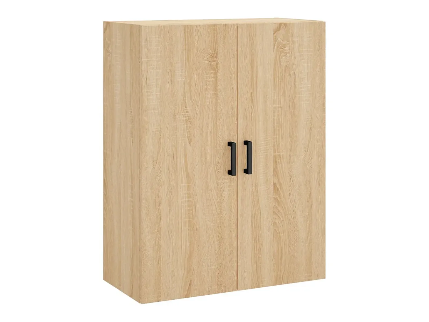 Aparador alto madera contrachapada color roble 69,5x34x180 cm ES79413
