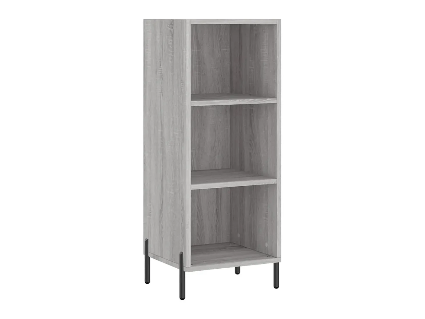 Aparador alto madera contrachapada gris Sonoma 34,5x34x180 cm ES74501