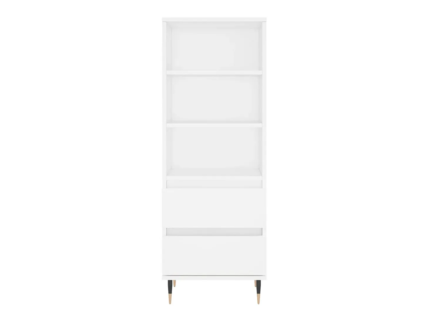 Aparador alto madera contrachapada blanco 40x36x110 cm ES75455