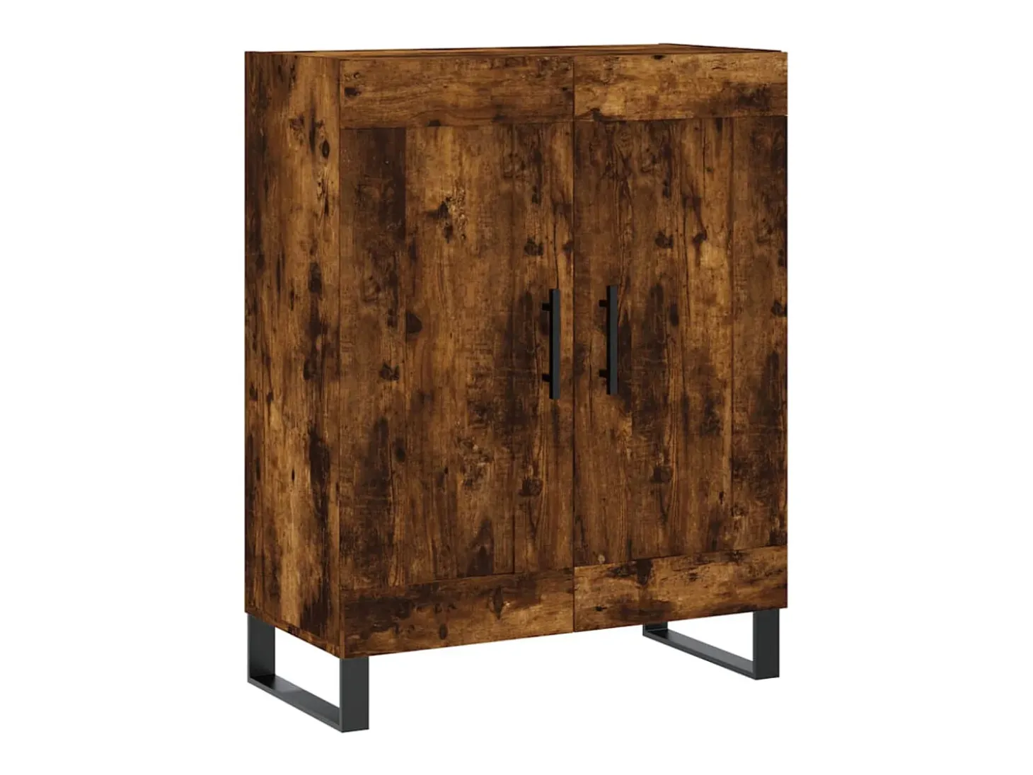 Aparador alto madera contrachapada roble ahumado 69,5x34x180 cm