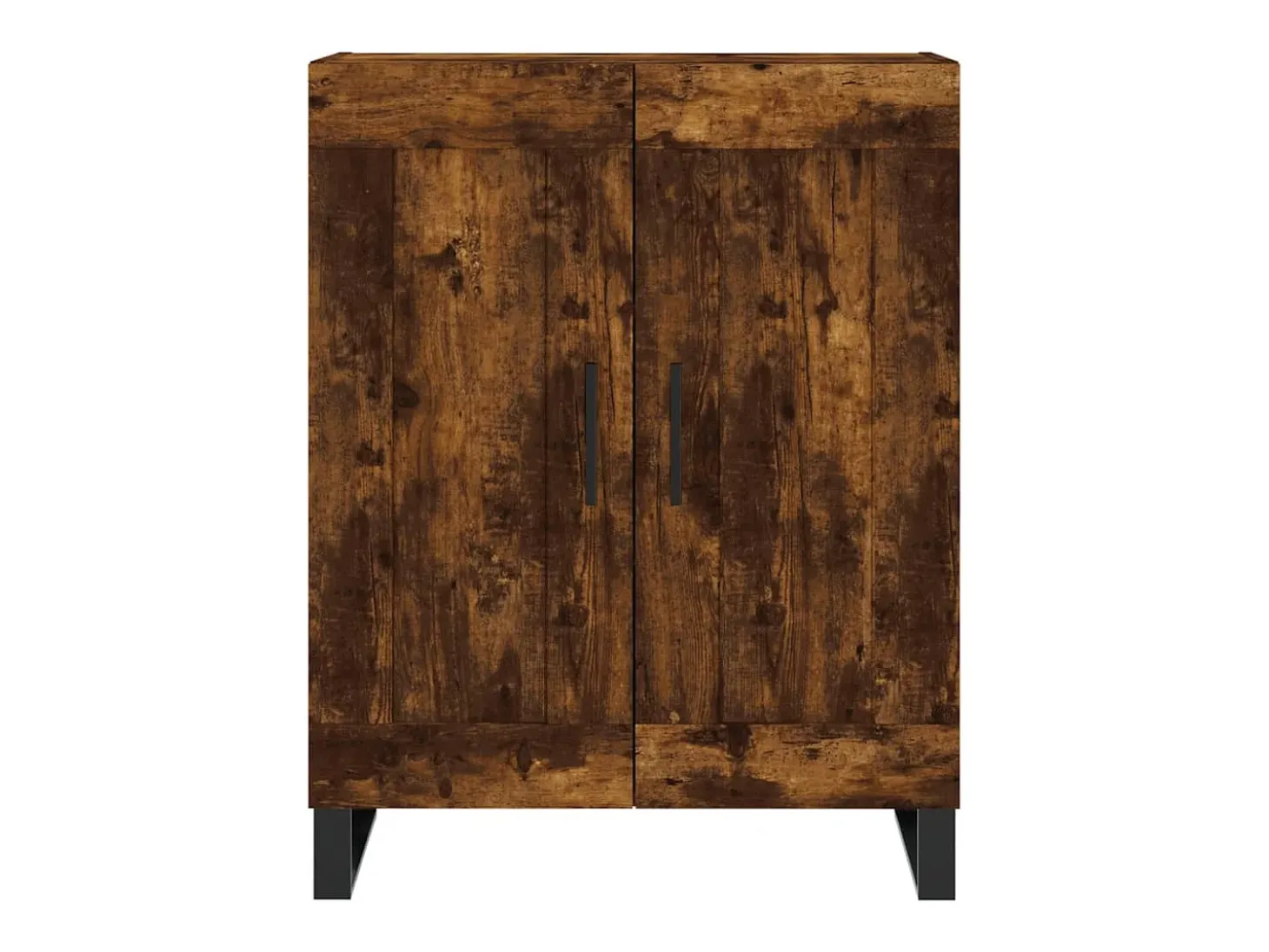 Aparador alto madera contrachapada roble ahumado 69,5x34x180 cm