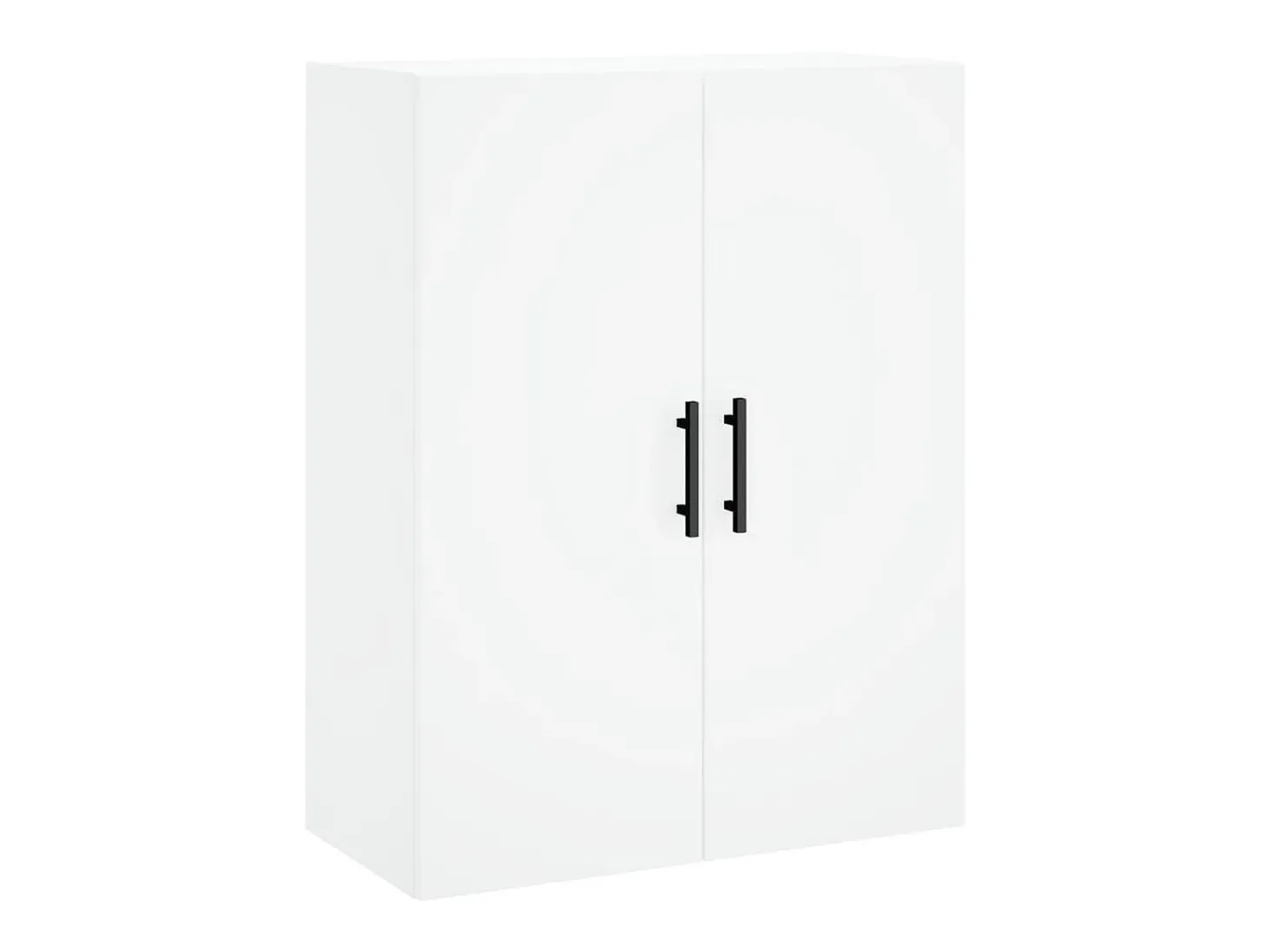 Aparador alto madera contrachapada blanco 69,5x34x180 cm ES93610