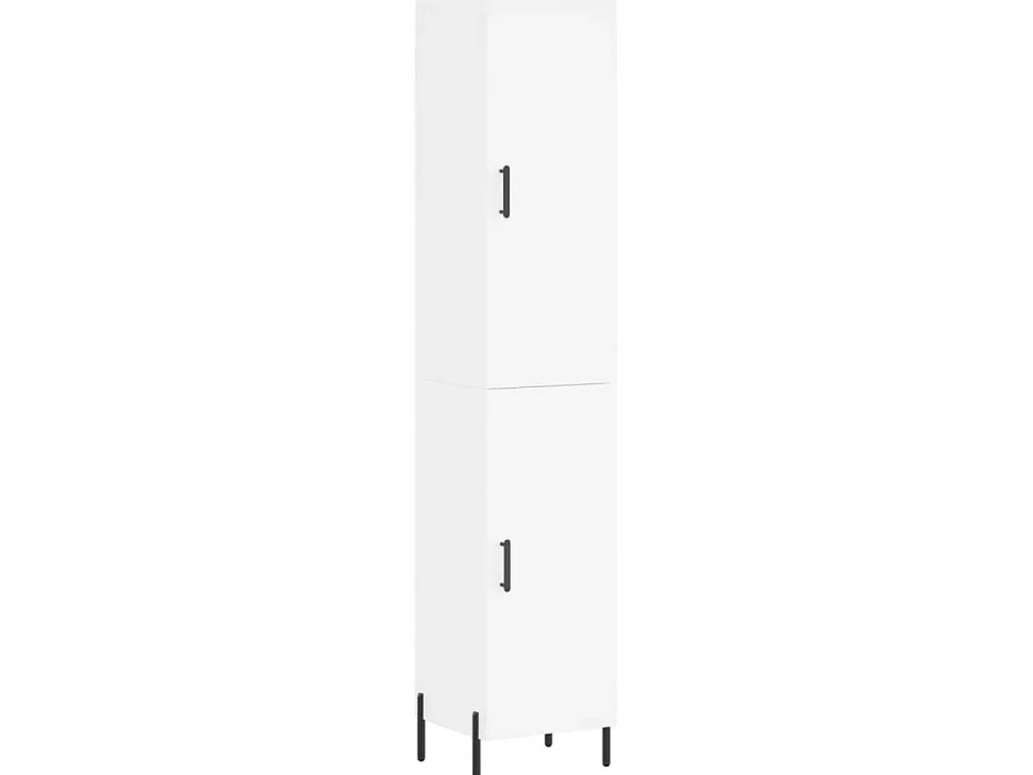 Aparador alto madera contrachapada blanco 34,5x34x180 cm ES81236