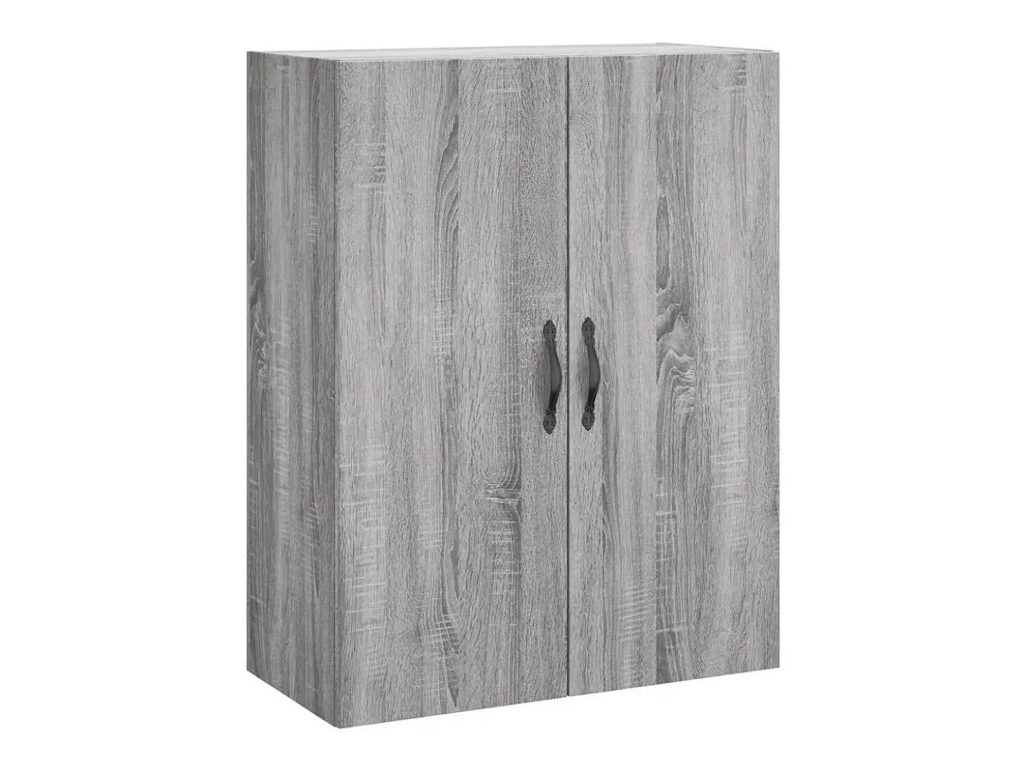 Aparador alto madera contrachapada gris sonoma 69,5x34x180 cm ES19464