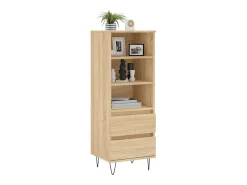 Aparador alto madera contrachapada roble Sonoma 40x36x110 cm ES25613