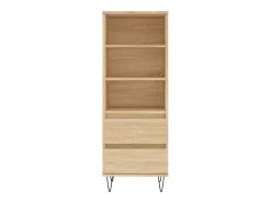 Aparador alto madera contrachapada roble Sonoma 40x36x110 cm ES25613