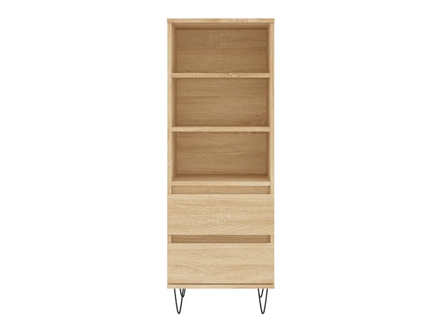Aparador alto madera contrachapada roble Sonoma 40x36x110 cm ES25613