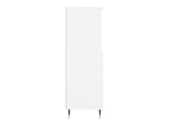 Aparador alto madera contrachapada blanco 60x36x110 cm
