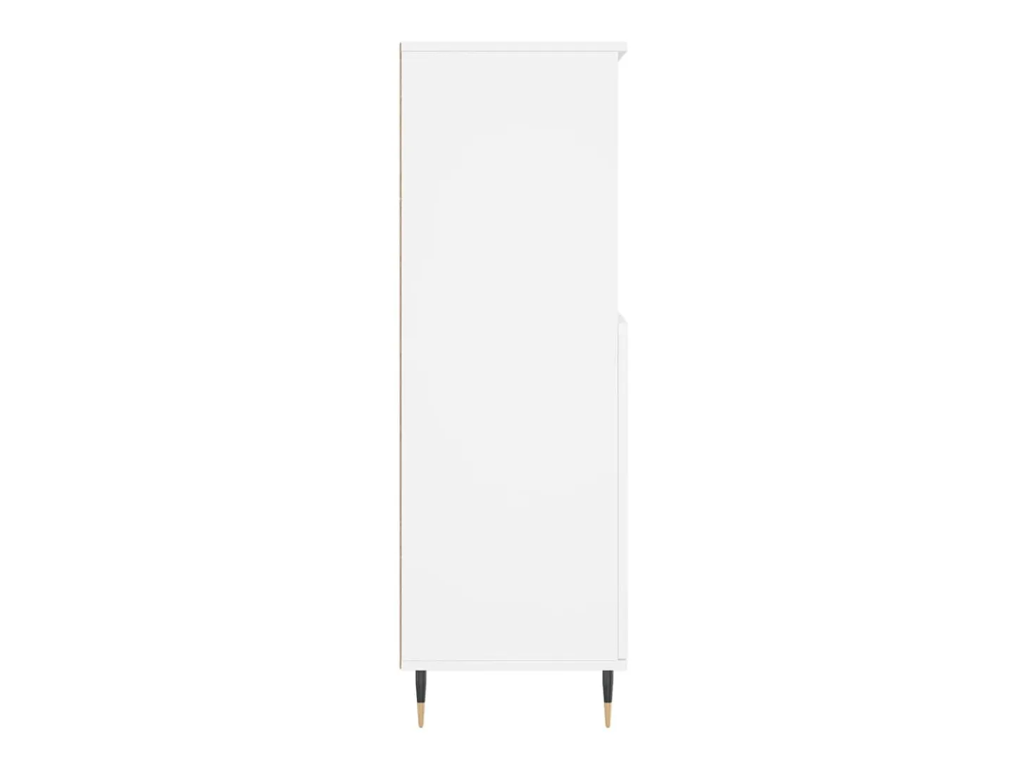 Aparador alto madera contrachapada blanco 60x36x110 cm