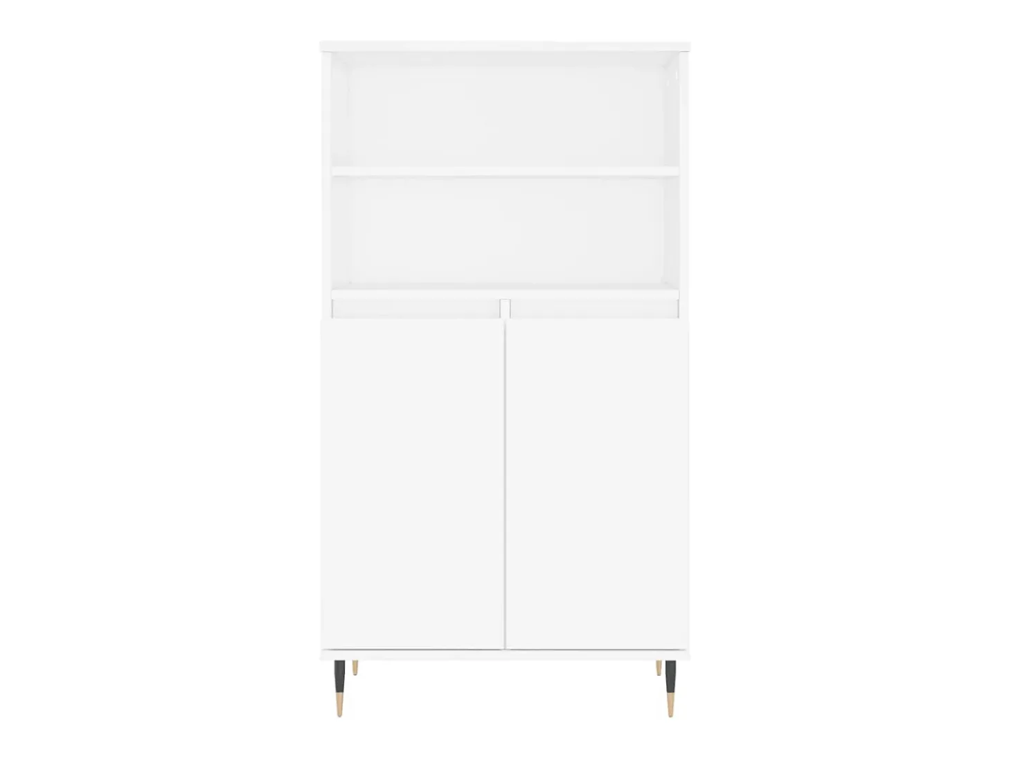 Aparador alto madera contrachapada blanco 60x36x110 cm