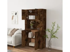 Aparador alto madera contrachapada roble ahumado ES74279