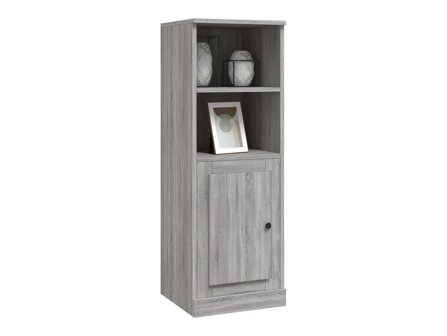 Aparador alto madera contrachapada gris Sonoma 36x35,5x103,5 cm