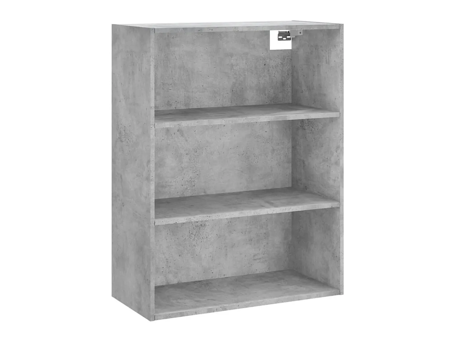 Aparador alto madera contrachapada gris hormigón 69,5x34x180 cm ES11735