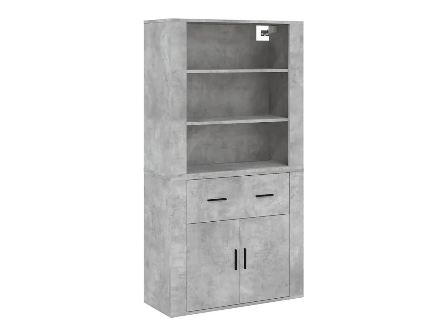 Aparador alto madera contrachapada gris hormigón