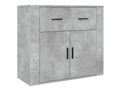 Aparador alto madera contrachapada gris hormigón
