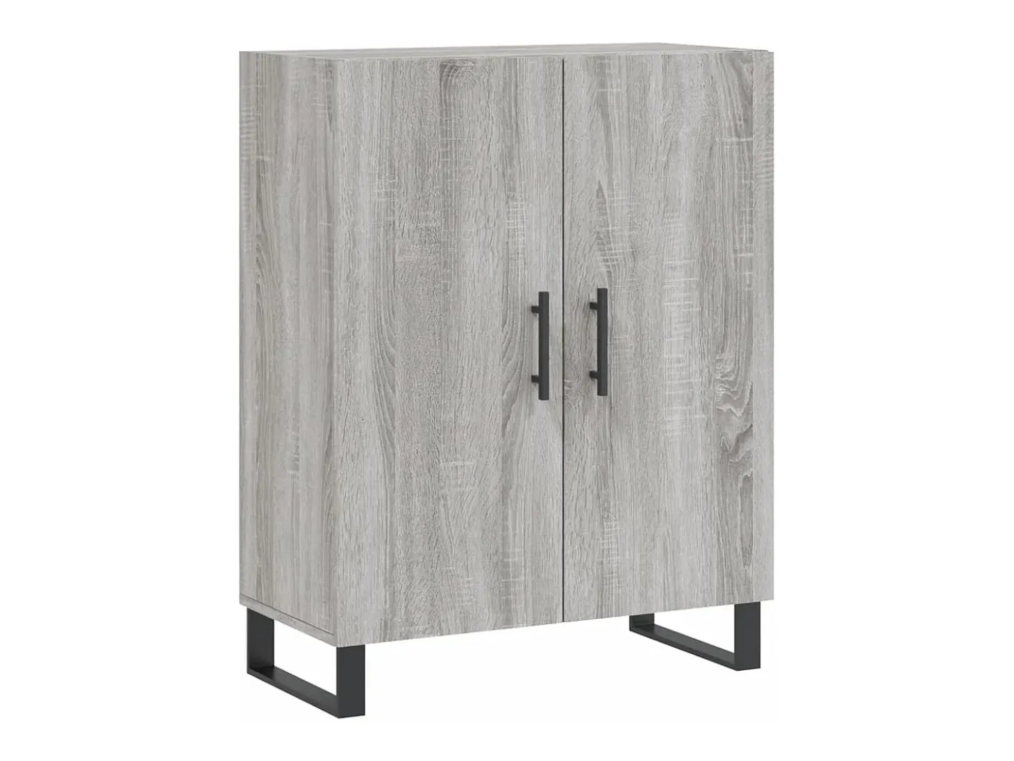 Aparador alto madera contrachapada gris sonoma 69,5x34x180 cm