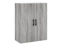 Aparador alto madera contrachapada gris sonoma 69,5x34x180 cm