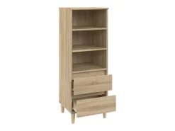 Aparador alto madera contrachapada roble Sonoma 40x36x110 cm