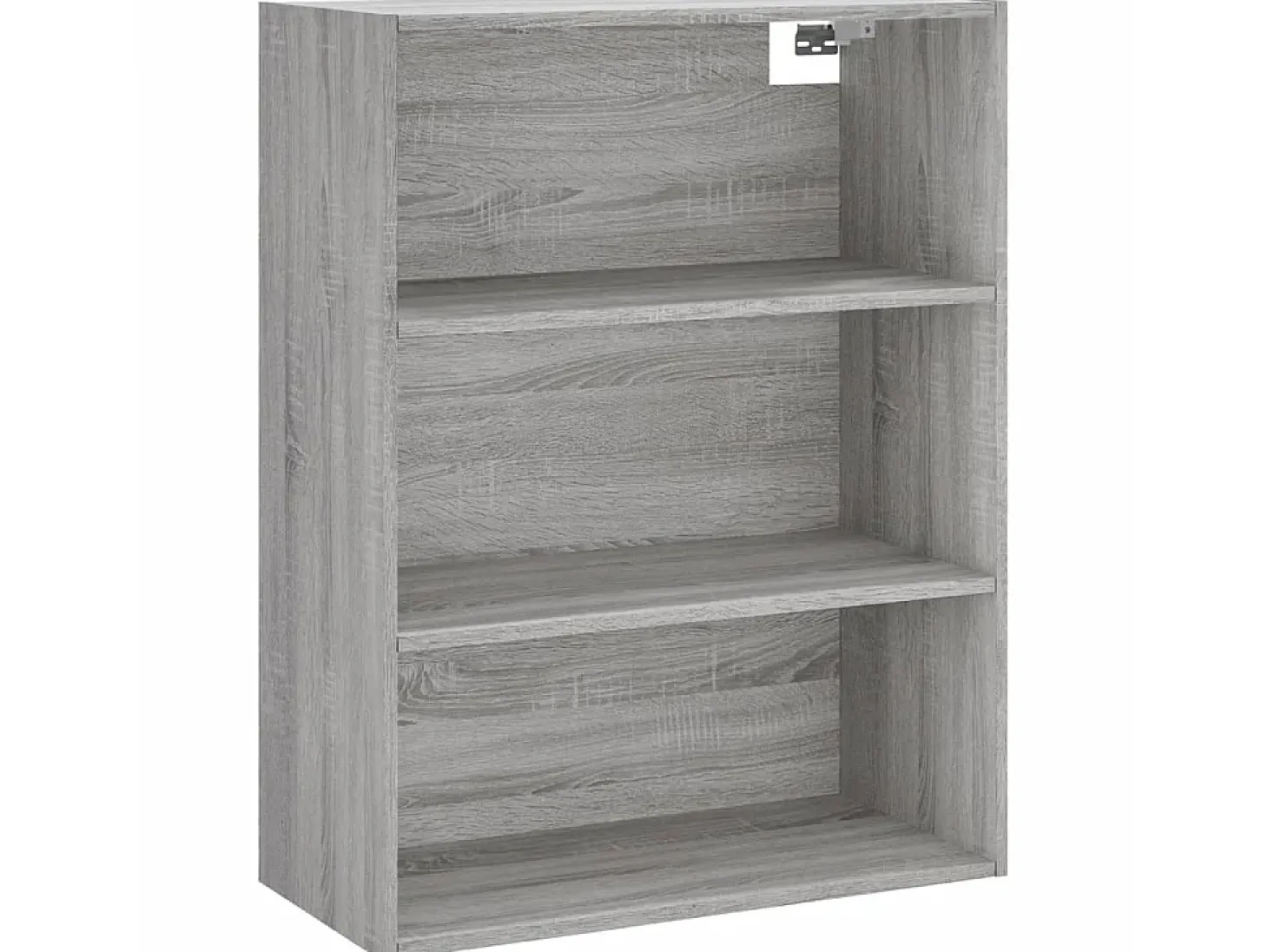 Aparador alto madera contrachapada gris sonoma 69,5x34x180 cm ES15848