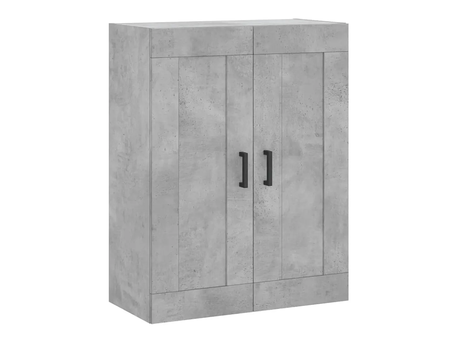 Aparador alto madera contrachapada gris hormigón 69,5x34x180 cm ES20025