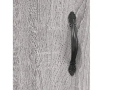 Aparador alto madera contrachapada gris sonoma 69,5x34x180 cm