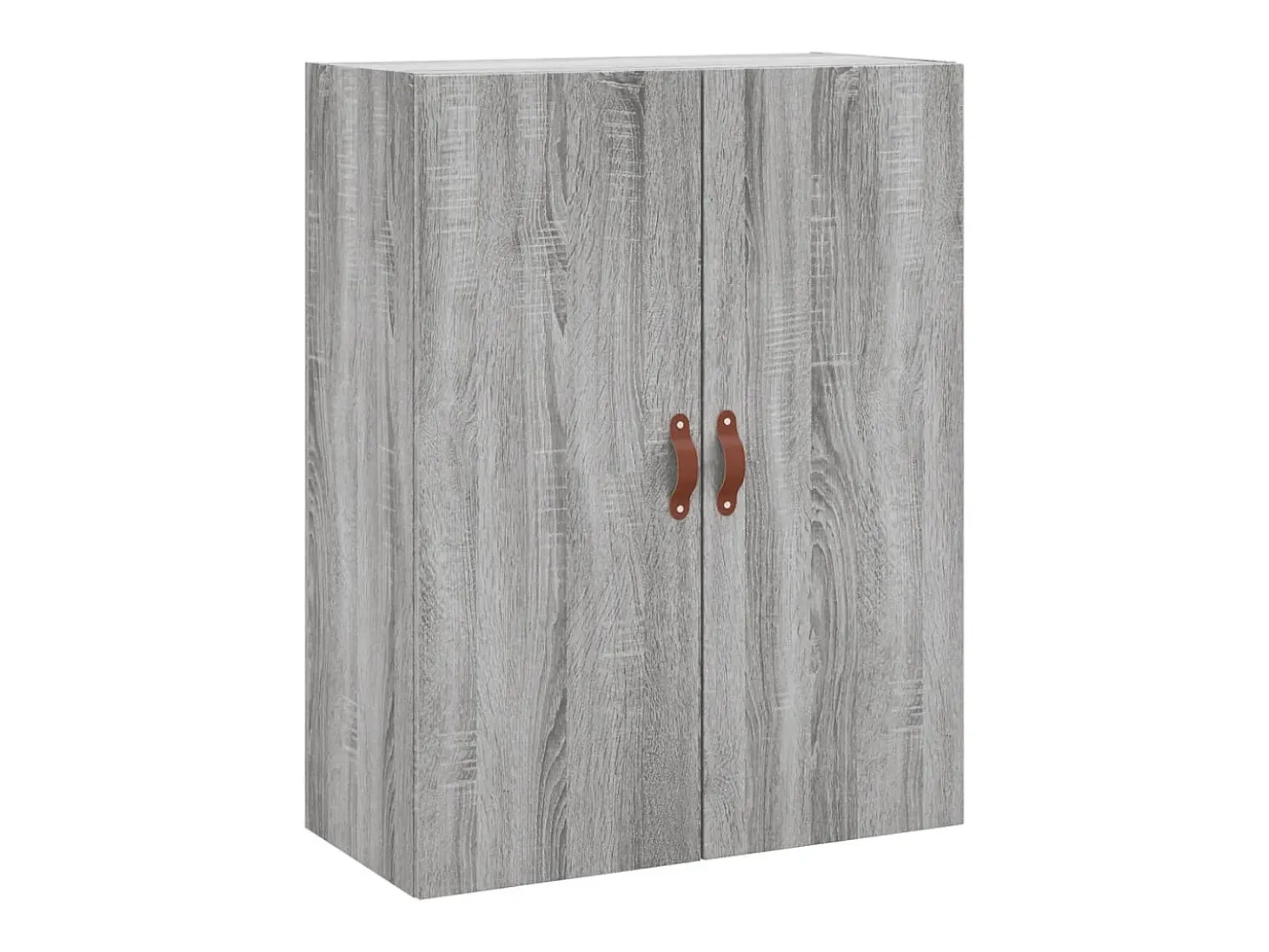 Aparador alto madera contrachapada gris sonoma 69,5x34x180 cm ES97567
