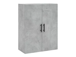 Aparador alto madera contrachapada gris hormigón 69,5x34x180 cm ES16615