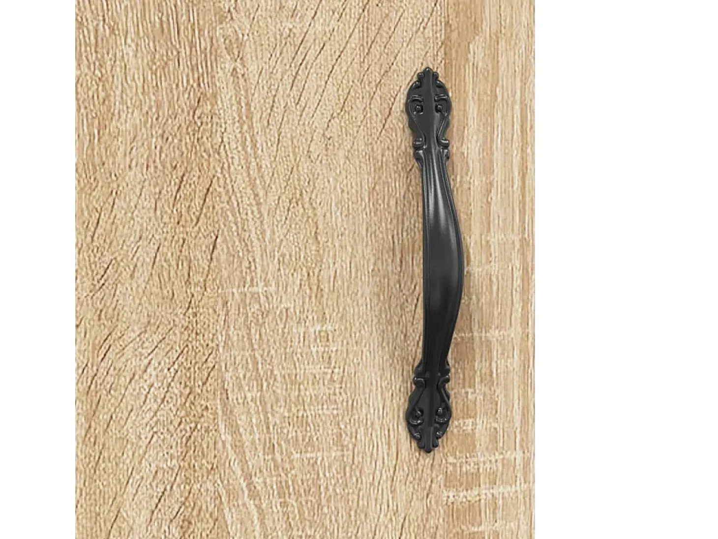 Aparador alto madera contrachapada color roble 69,5x34x180 cm