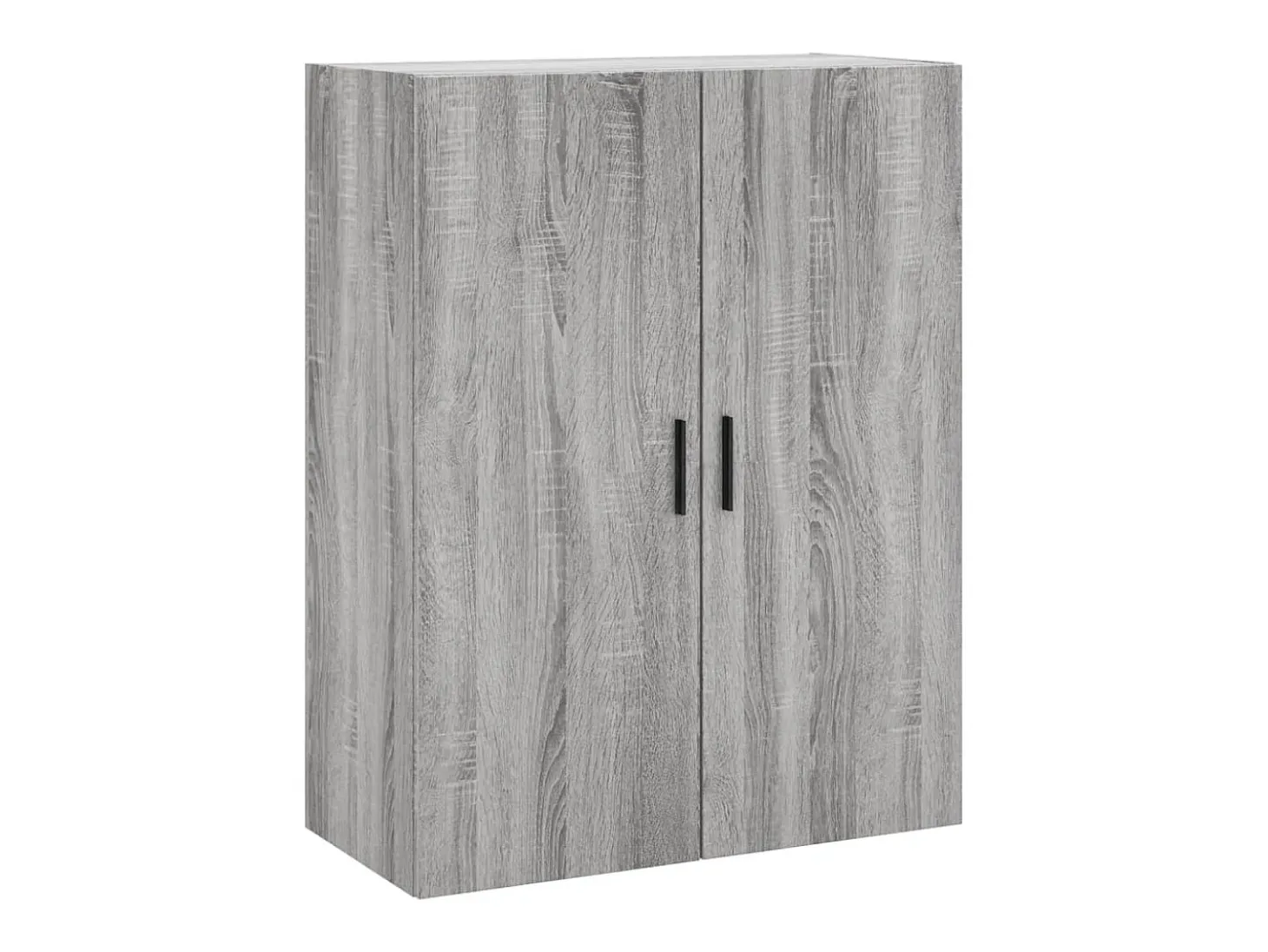 Aparador alto madera contrachapada gris sonoma 69,5x34x180 cm ES40973
