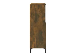 Aparador alto madera contrachapada roble ahumado 60x36x110 cm ES77542