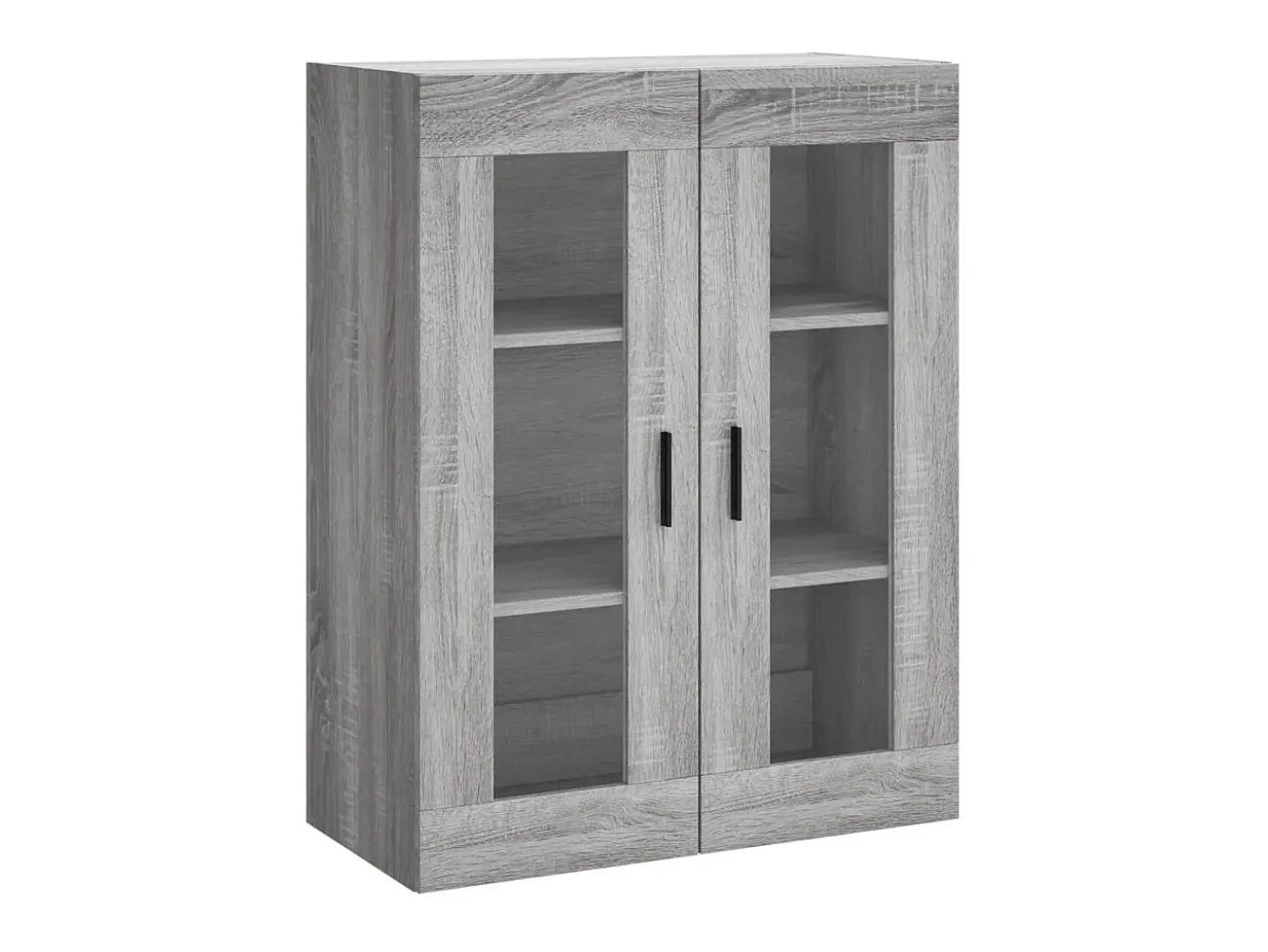Aparador alto madera contrachapada gris sonoma 69,5x34x180 cm ES32405