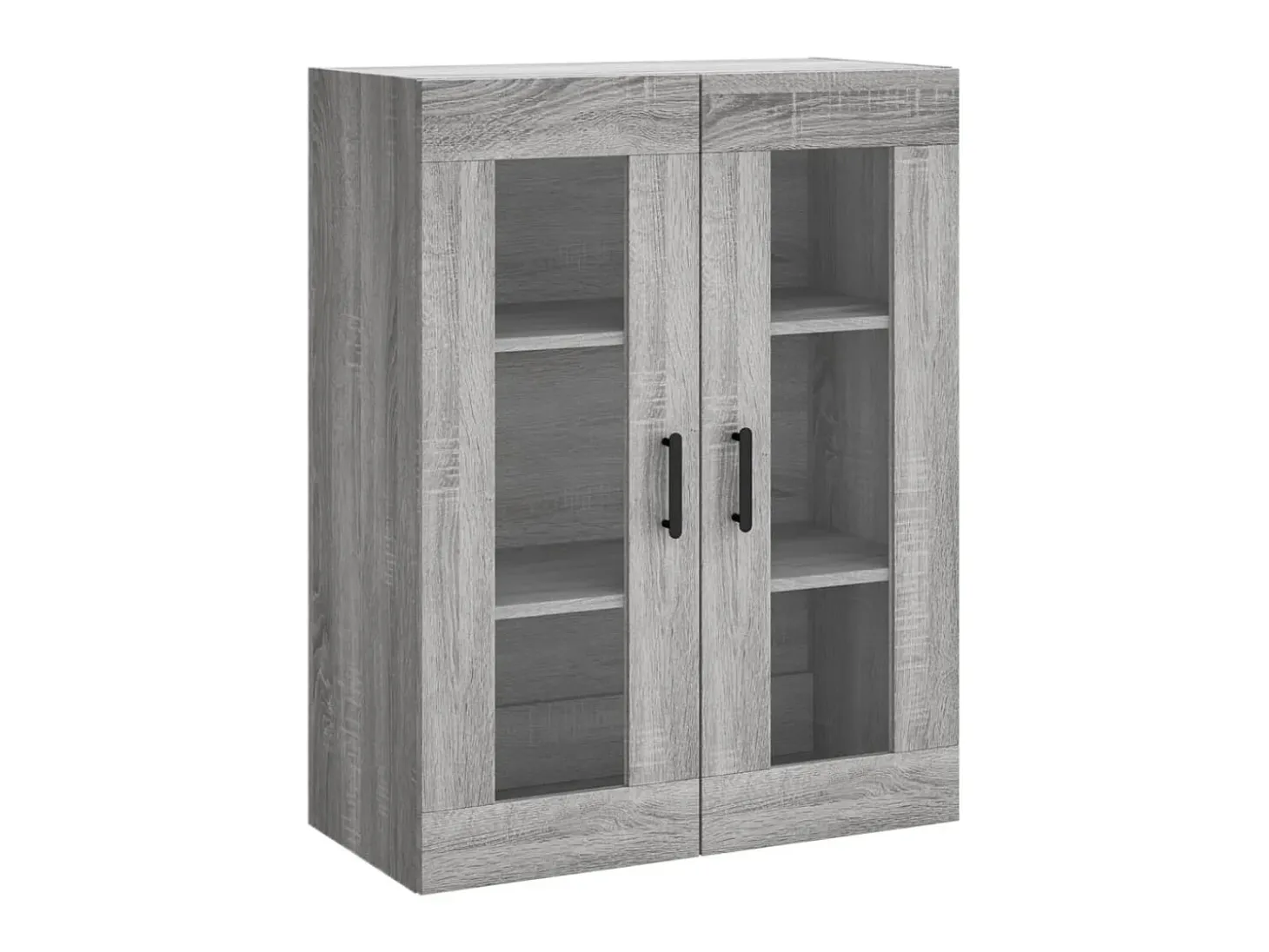 Aparador alto madera contrachapada gris sonoma 69,5x34x180 cm ES10286