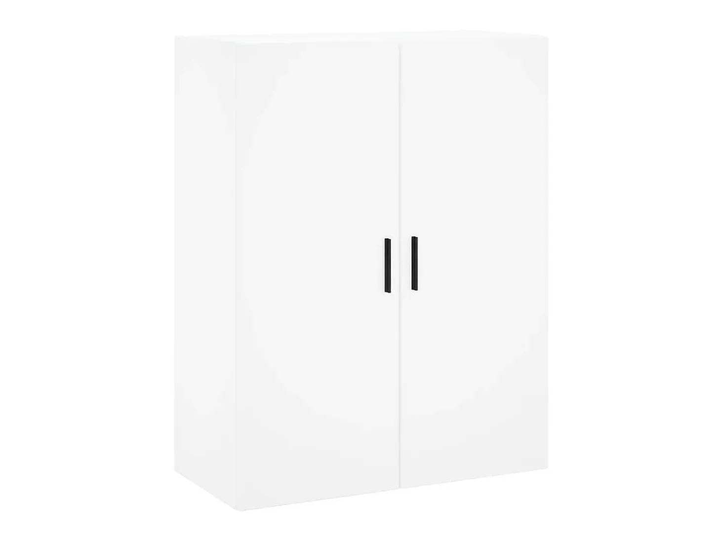 Aparador alto madera contrachapada blanco 69,5x34x180 cm ES98763