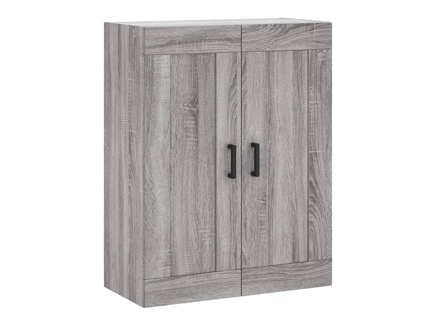 Aparador alto madera contrachapada gris sonoma 69,5x34x180 cm ES17381