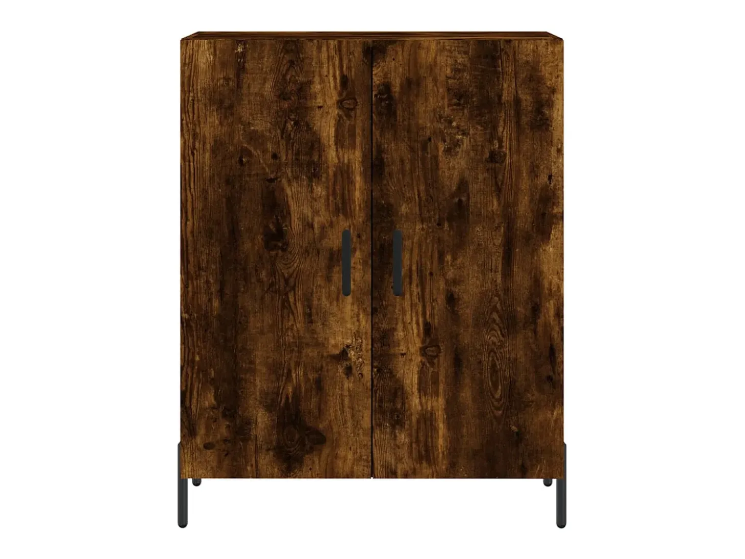 Aparador alto madera contrachapada roble ahumado 69,5x34x180 cm