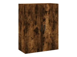 Aparador alto madera contrachapada roble ahumado 69,5x34x180 cm