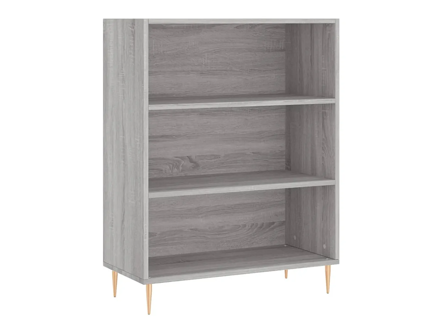 Aparador alto madera contrachapada gris sonoma 69,5x34x180 cm