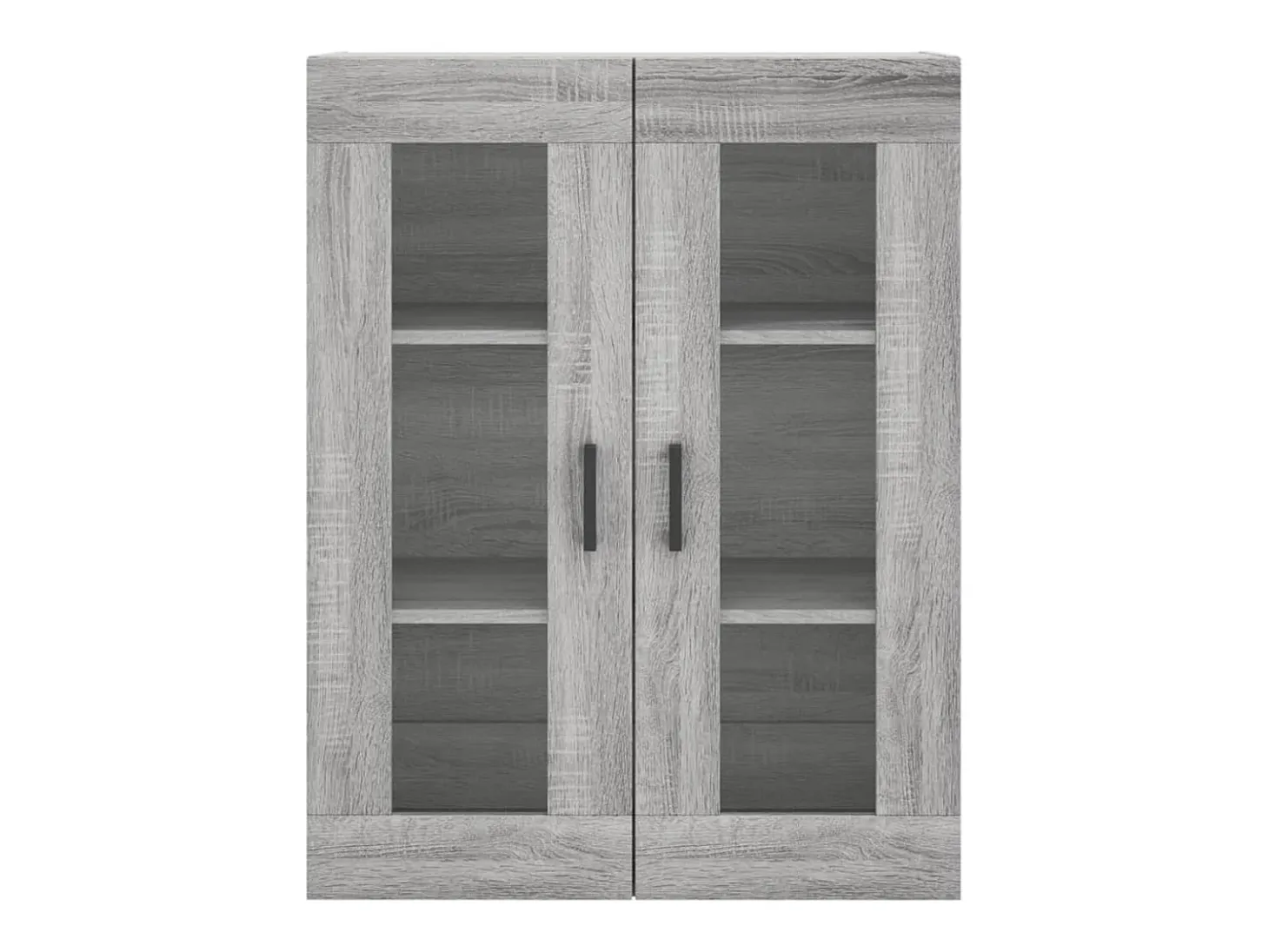 Aparador alto madera contrachapada gris sonoma 69,5x34x180 cm