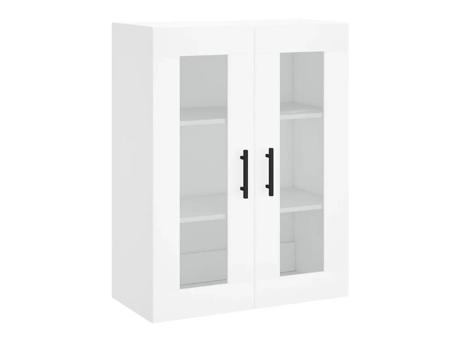 Aparador alto madera contrachapada blanco 69,5x34x180 cm ES17969