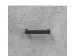 Aparador alto madera contrachapada gris hormigón 69,5x34x180 cm