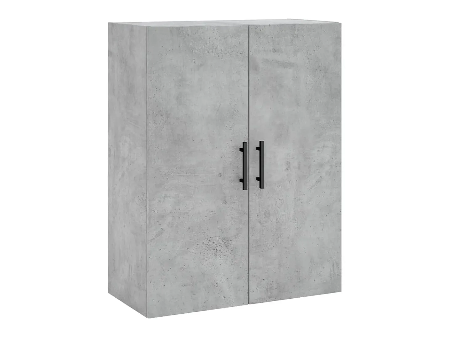 Aparador alto madera contrachapada gris hormigón 69,5x34x180 cm ES79380