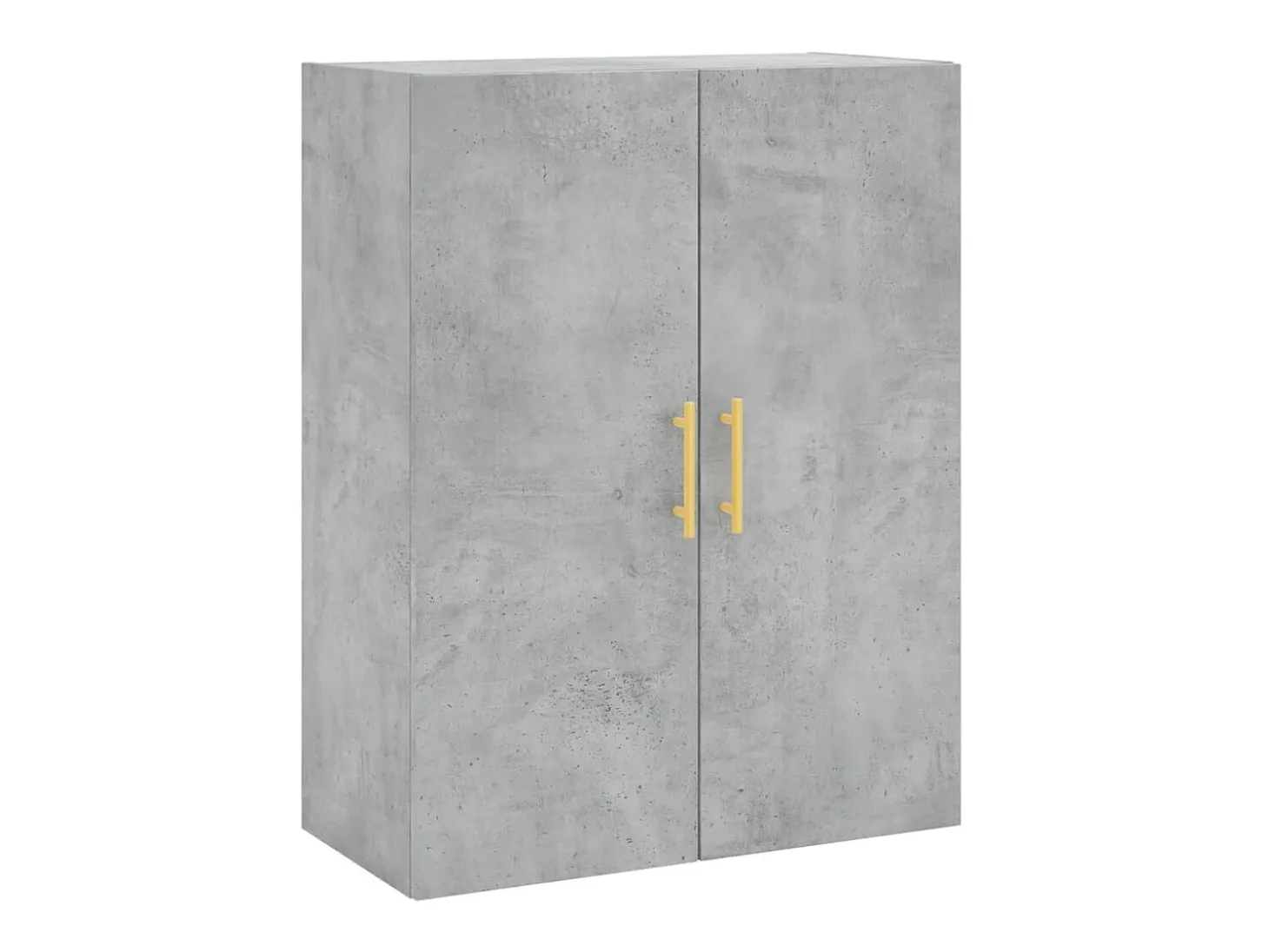 Aparador alto madera contrachapada gris hormigón 69,5x34x180 cm ES38008
